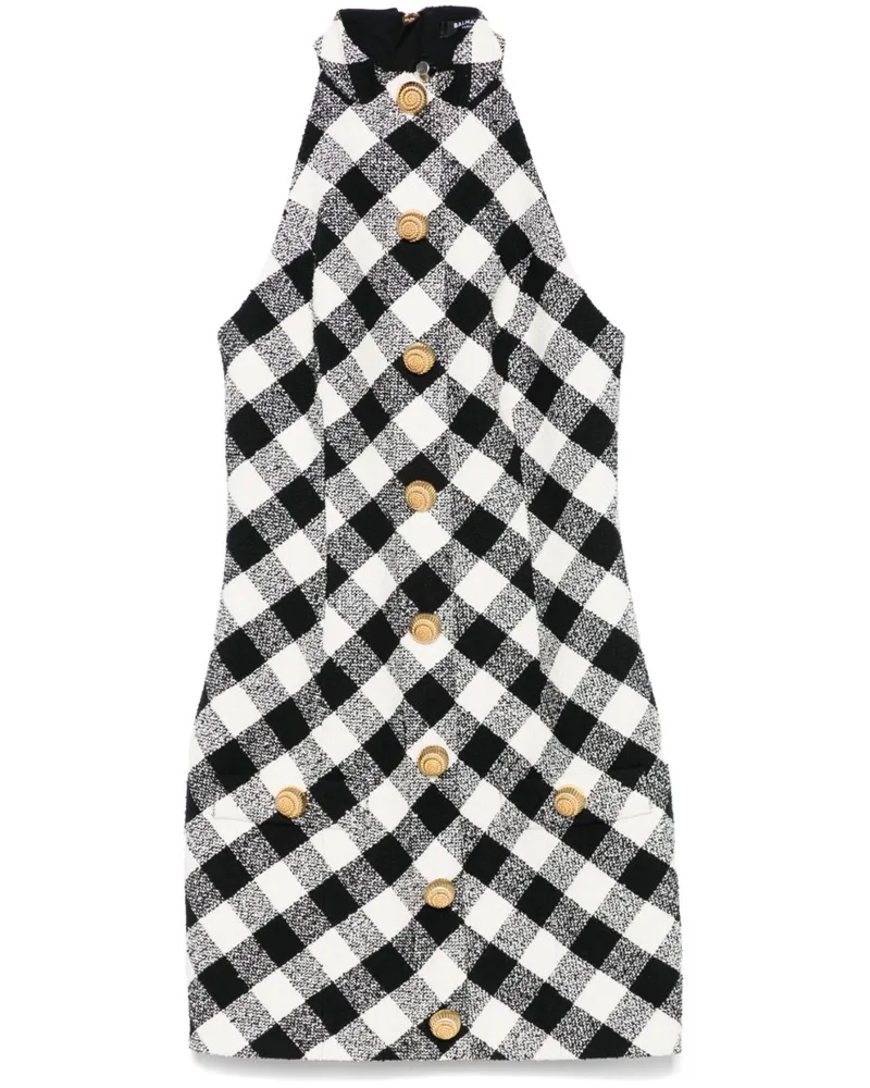 Balmain Minikleid mit Neckholder - Schwarz Schwarz