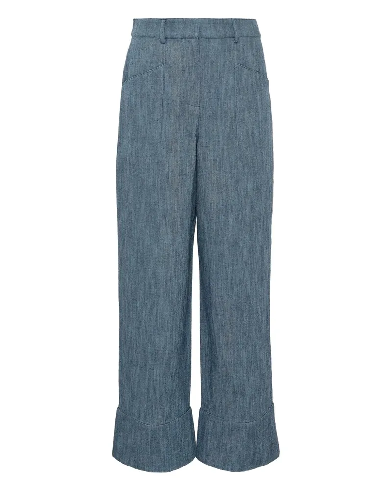 Alexis Hose mit Umschlag - Blau Blau