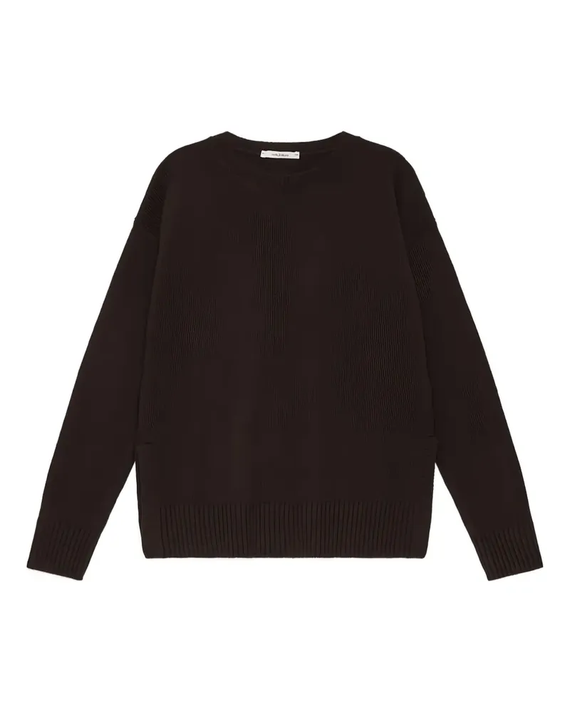 Maliparmi Gerippter Pullover - Braun Braun