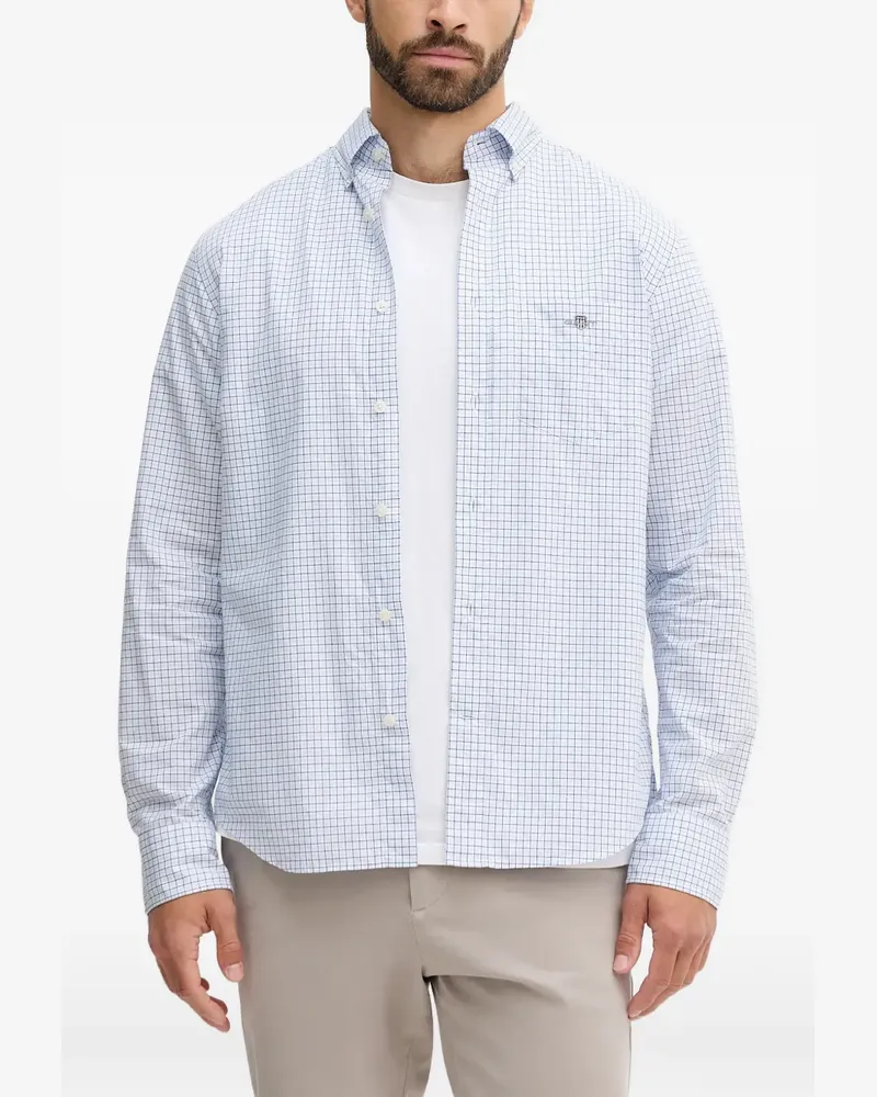 Gant checked patch-pocket shirt - Weiß Weiß