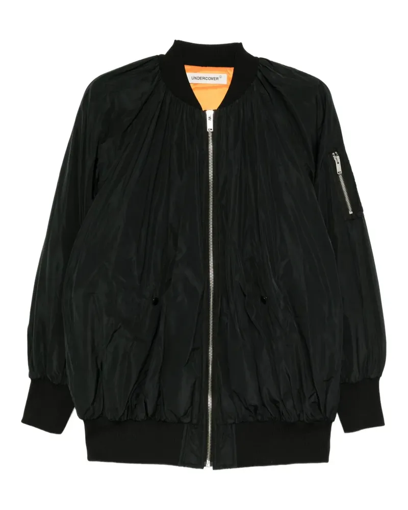 Undercover Drapierte MA-1 Jacke - Schwarz Schwarz