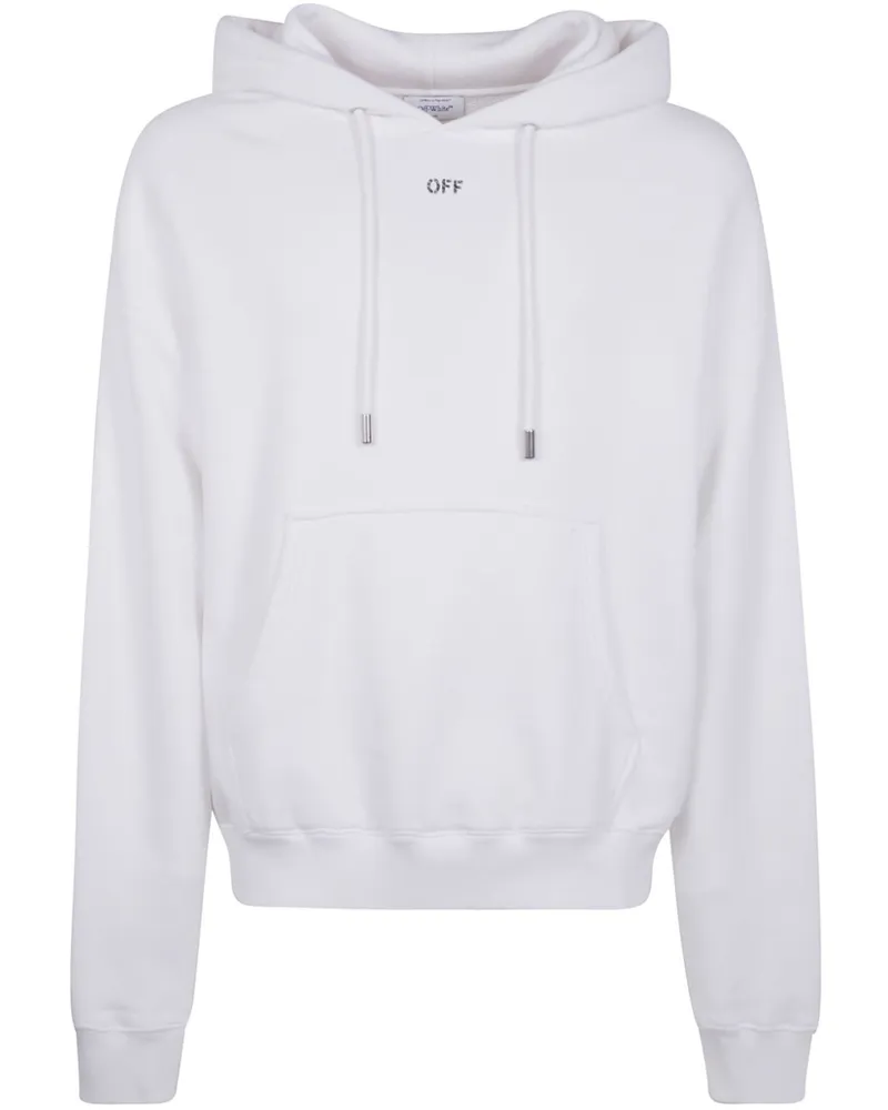 OFF-WHITE Hoodie mit Print - Weiß Weiß