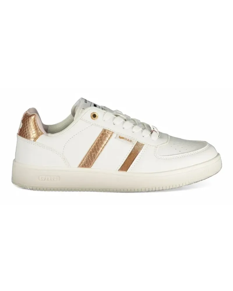 Gas Sneakers mit Schlangen-Effekt - Weiß Weiß
