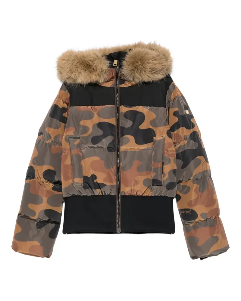 GOLDBERGH Kiri Skijacke mit Camouflage-Print - Braun Braun