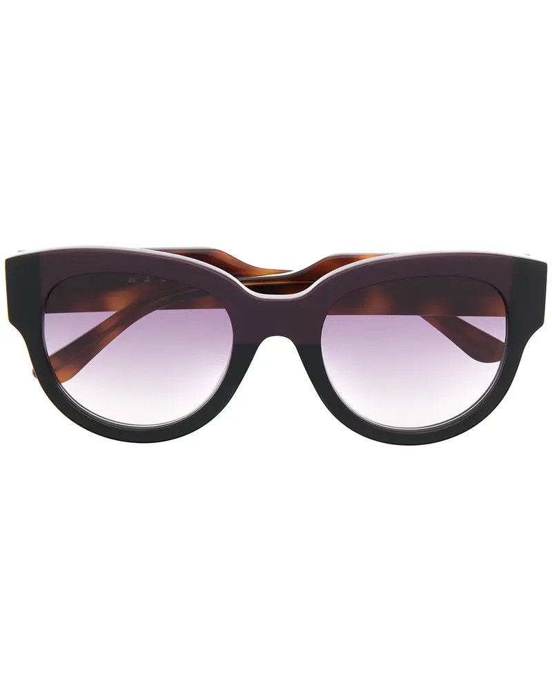 Marni Sonnenbrille in Schildpatt-Optik - Braun Braun