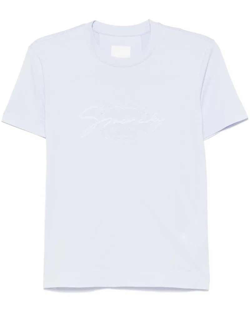 Givenchy T-Shirt mit Logo-Stickerei - Blau Blau
