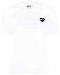 Comme des Garçons Kurzärmeliges Poloshirt Weiß