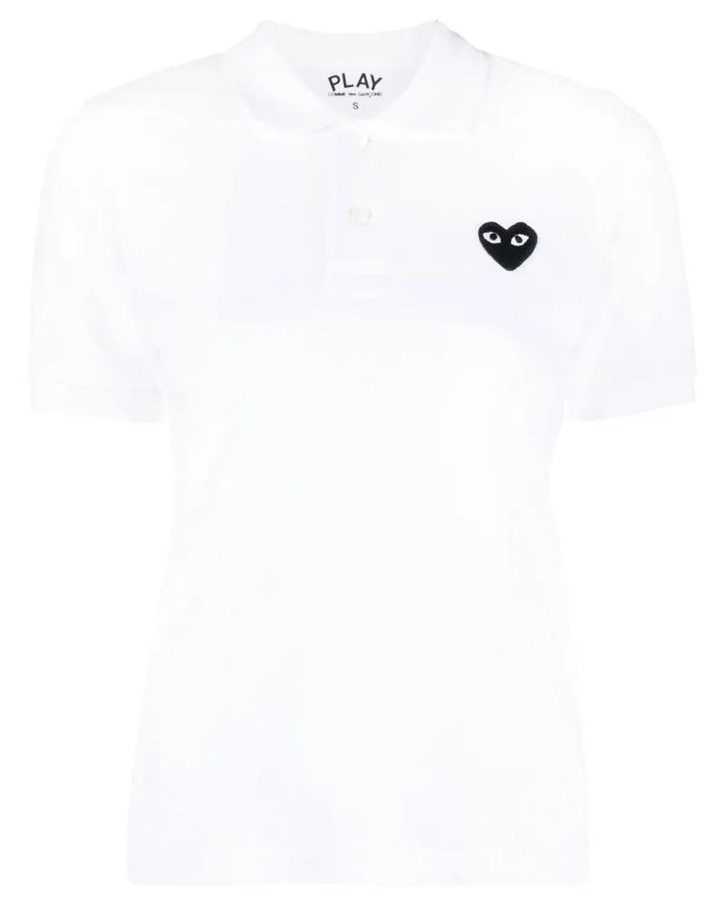 Comme des Garçons Kurzärmeliges Poloshirt - Weiß Weiß
