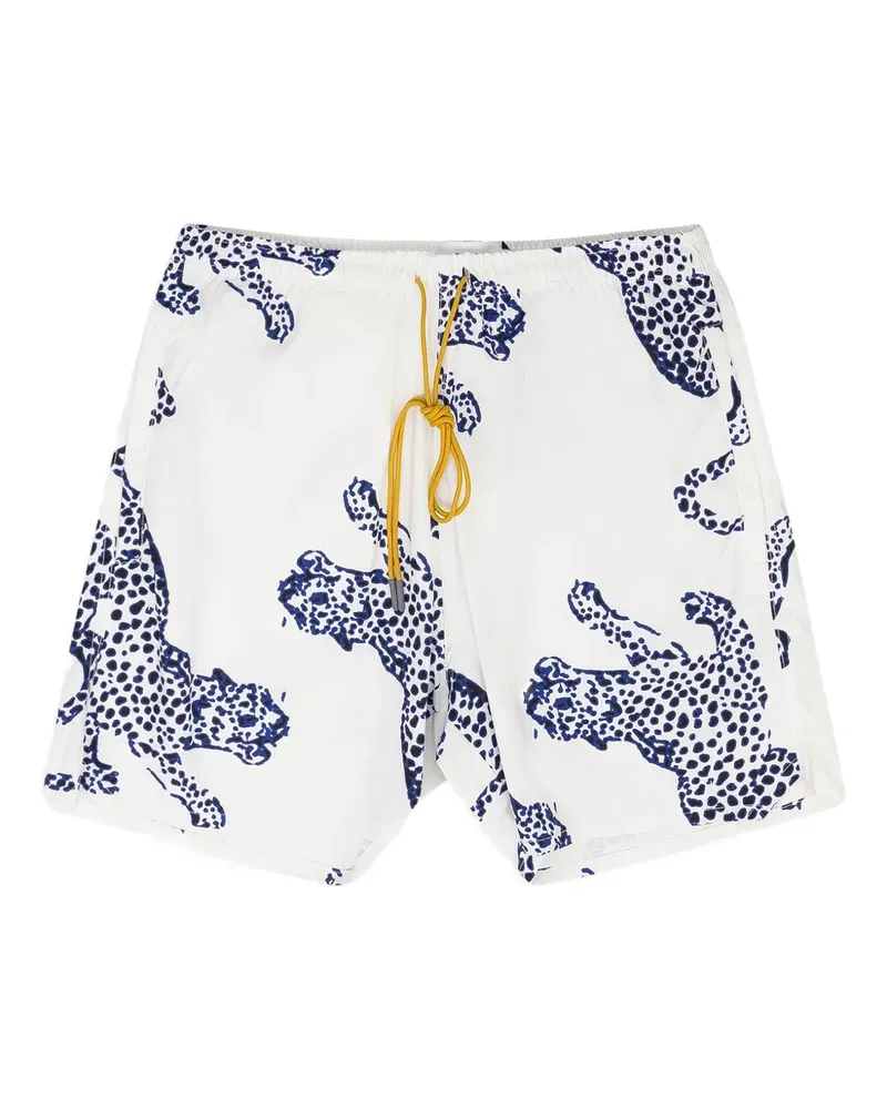 RHUDE animal-print swim shorts - Weiß Weiß
