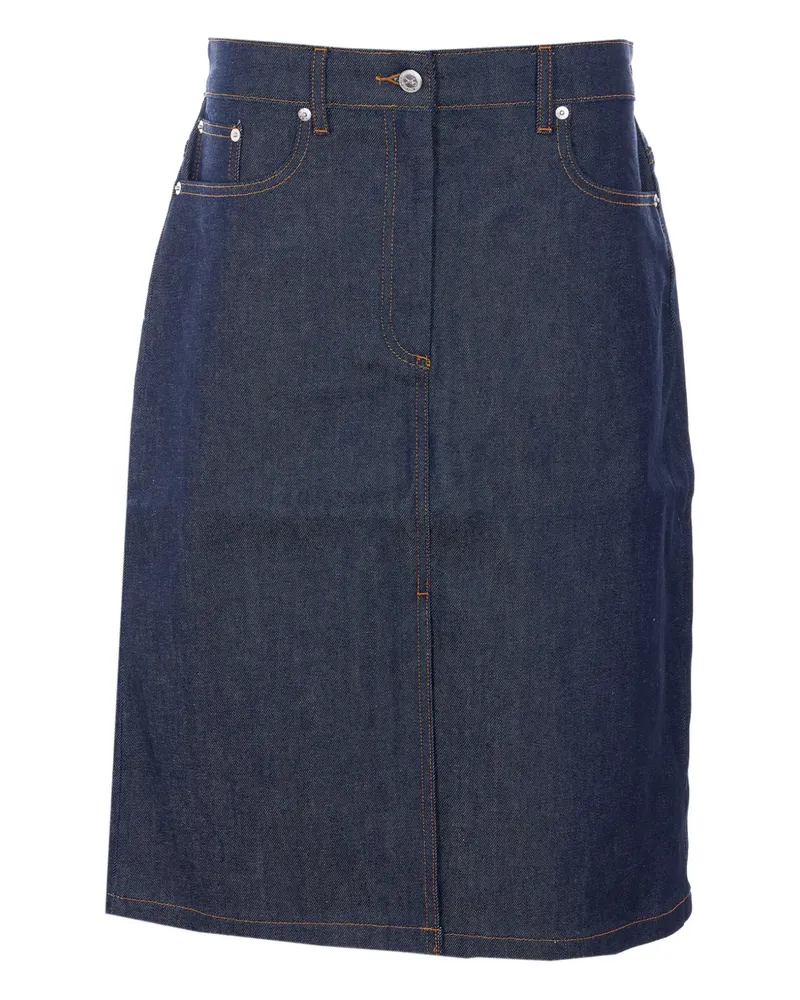 A.P.C. five-pockets midi skirt - Blau Blau