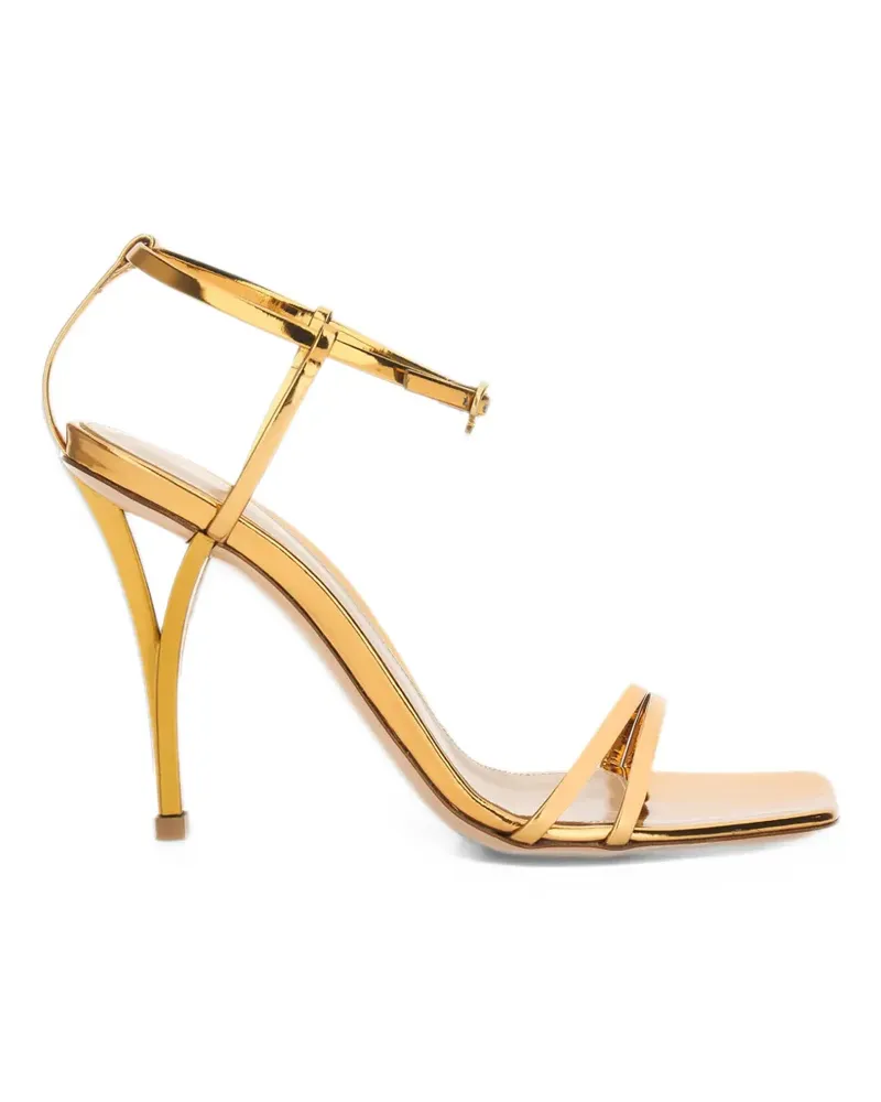 Gianvito Rossi Lumière metallic leather sandals - Gold Gold