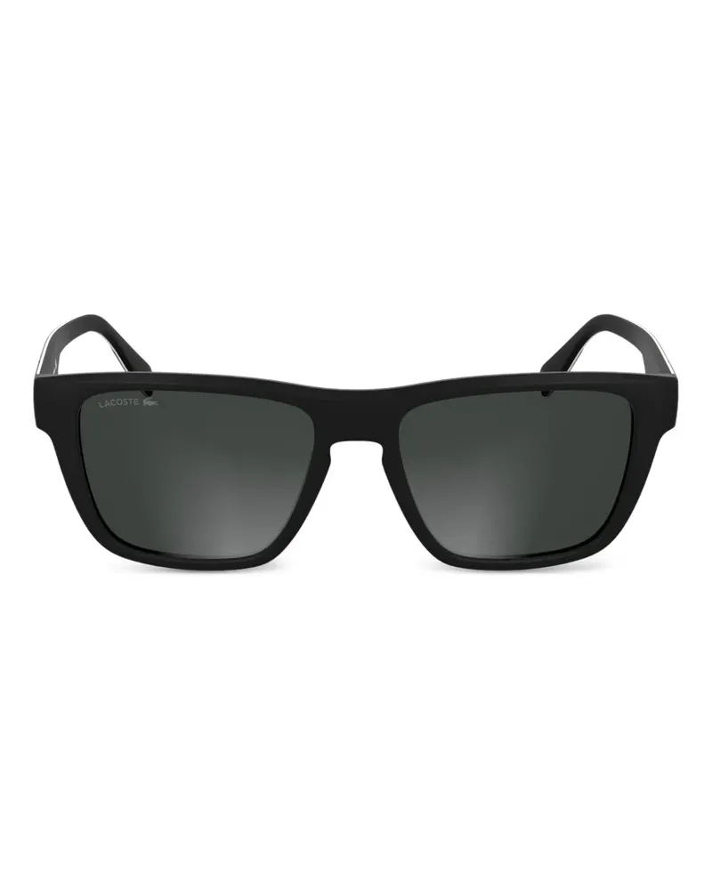 Lacoste Sonnenbrille mit Logo-Print - Schwarz Schwarz