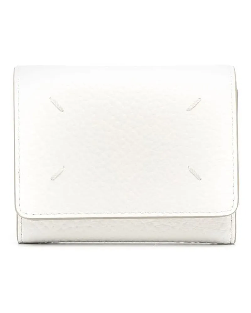 Maison Margiela Portemonnaie mit Ziernähten - Weiß Weiß