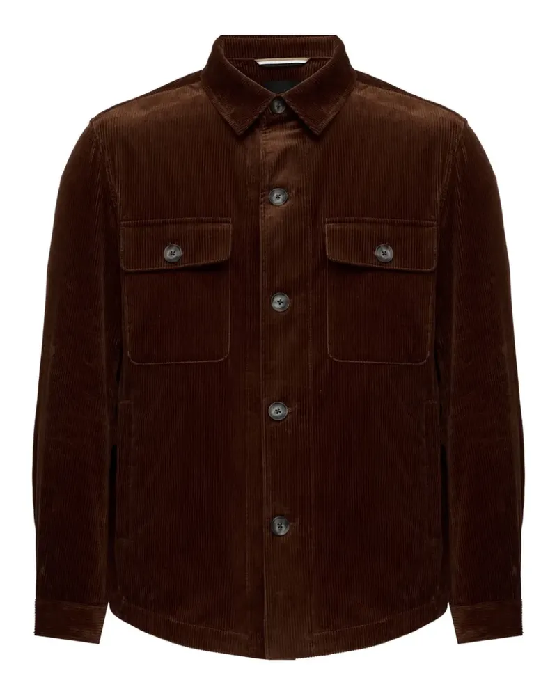 HUGO BOSS Geknöpftes Cordhemd - Braun Braun