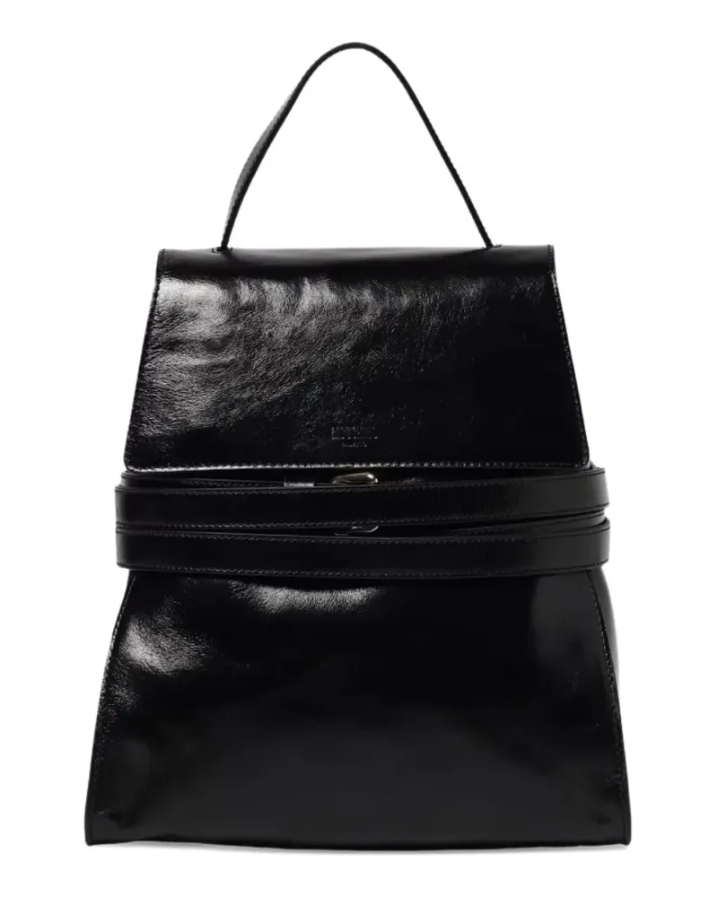 Moschino top handle strap backpack - Schwarz Schwarz