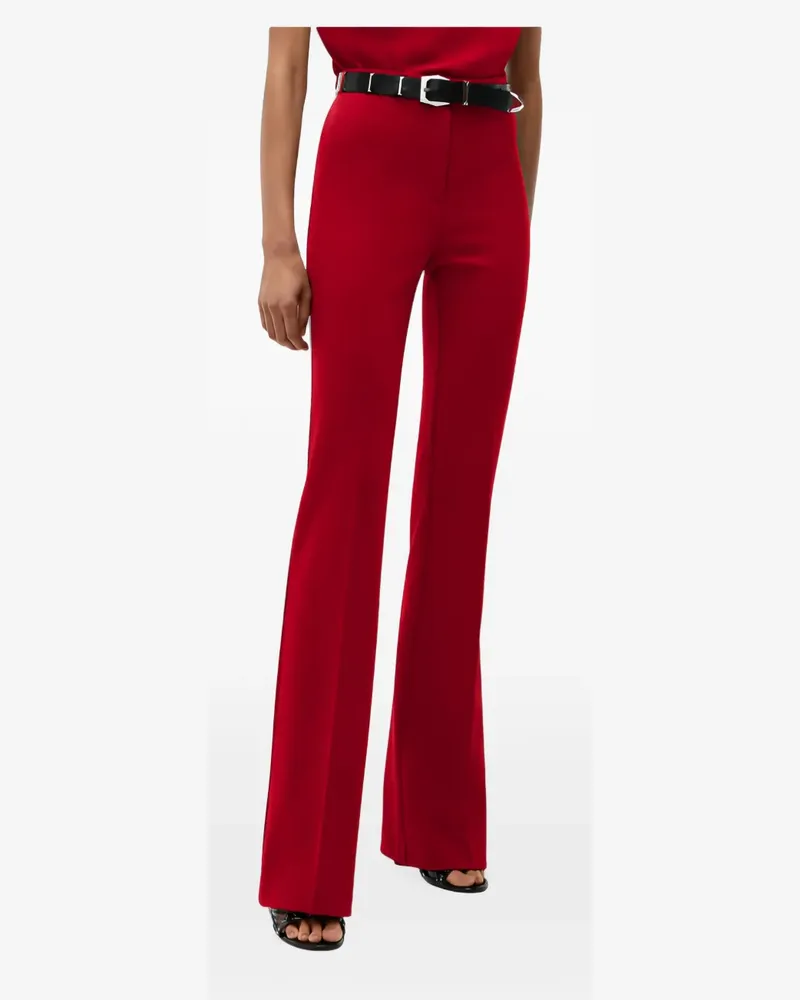 Pinko pressed-crease flared trousers - Rot Rot