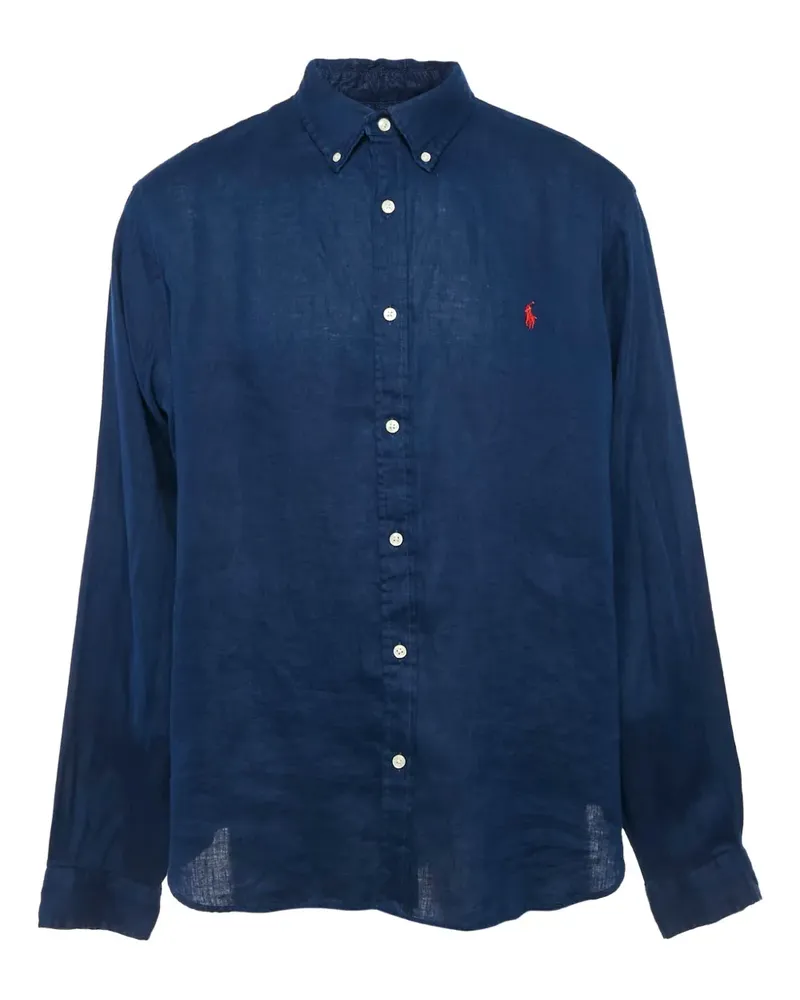 Ralph Lauren Pre-owned Langarmshirt aus Leinen - Blau Blau
