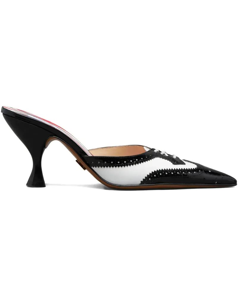 Thom Browne Budapester-Mules mit Absatz 75mm - Schwarz Schwarz