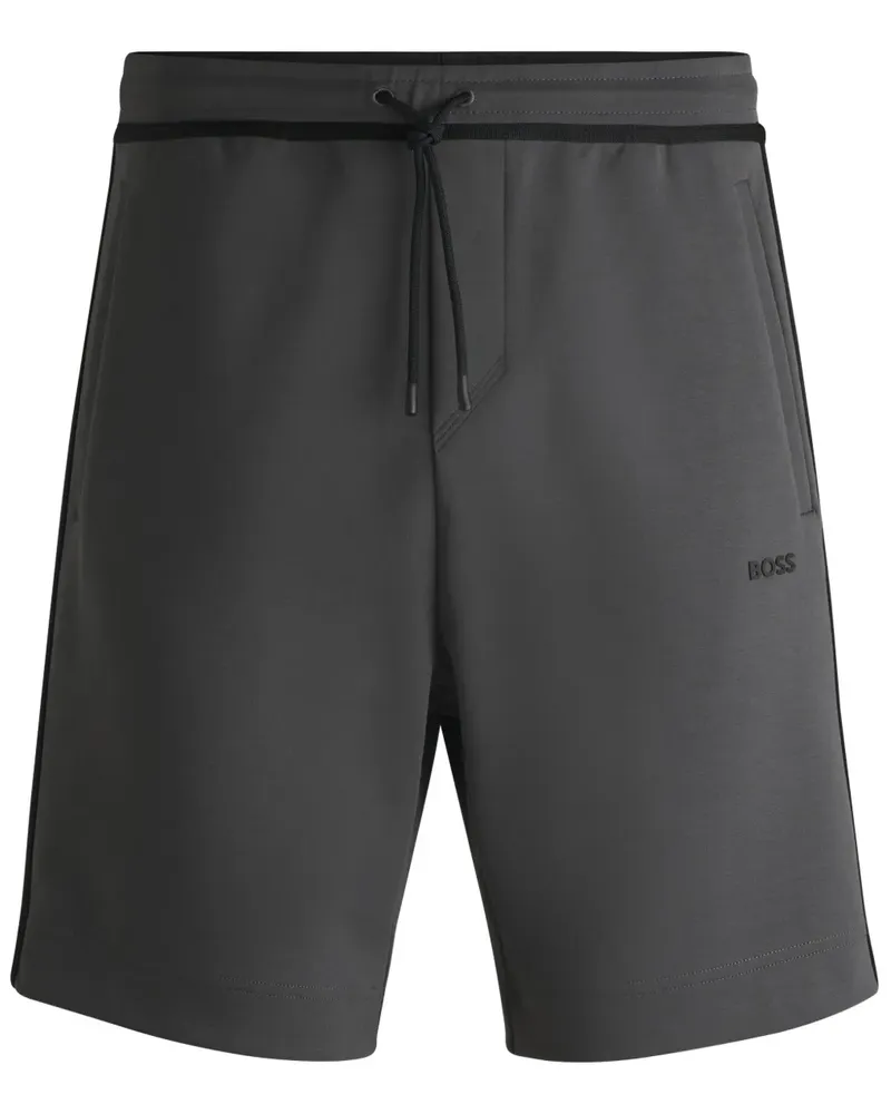 HUGO BOSS Joggingshorts mit Kordelzug - Grau Grau