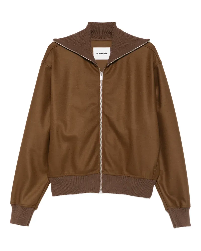 Jil Sander Gerippte Bomberjacke - Braun Braun