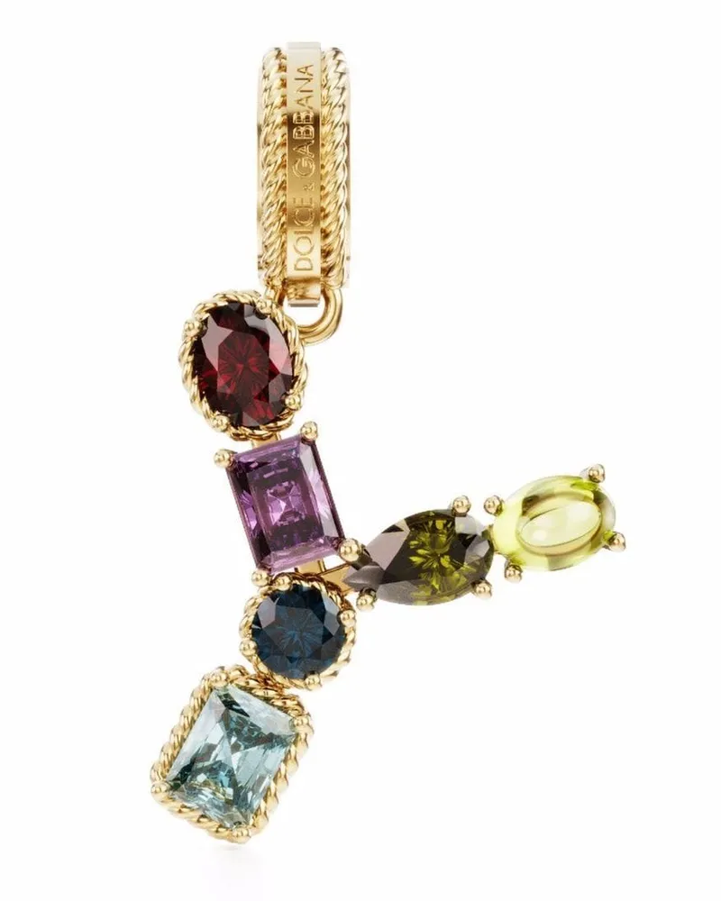 Dolce & Gabbana 18kt Gelbgoldanhänger mit Edelsteinen