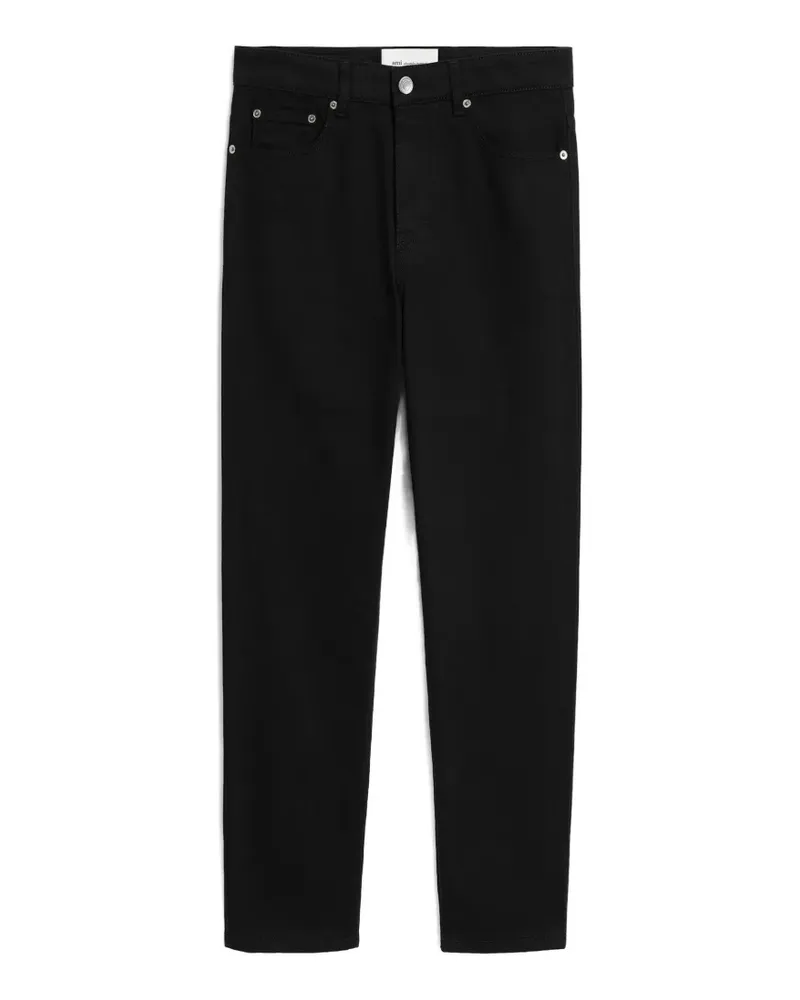 AMI Paris Tapered-Jeans aus Baumwolle - Schwarz Schwarz