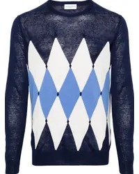 Ballantyne Pullover mit Argyle-Muster Blau