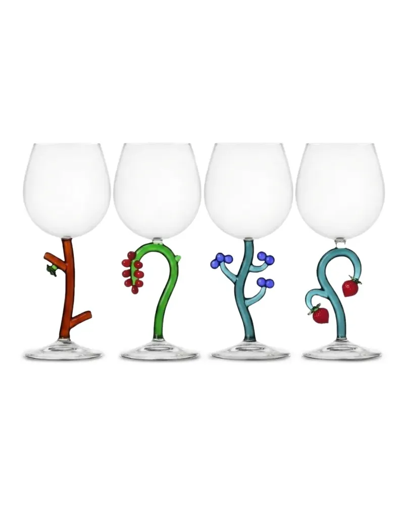 Ichendorf Milano Fruits and Flowers Weingläser (4er-Set) - Mehrfarbig Mehrfarbig