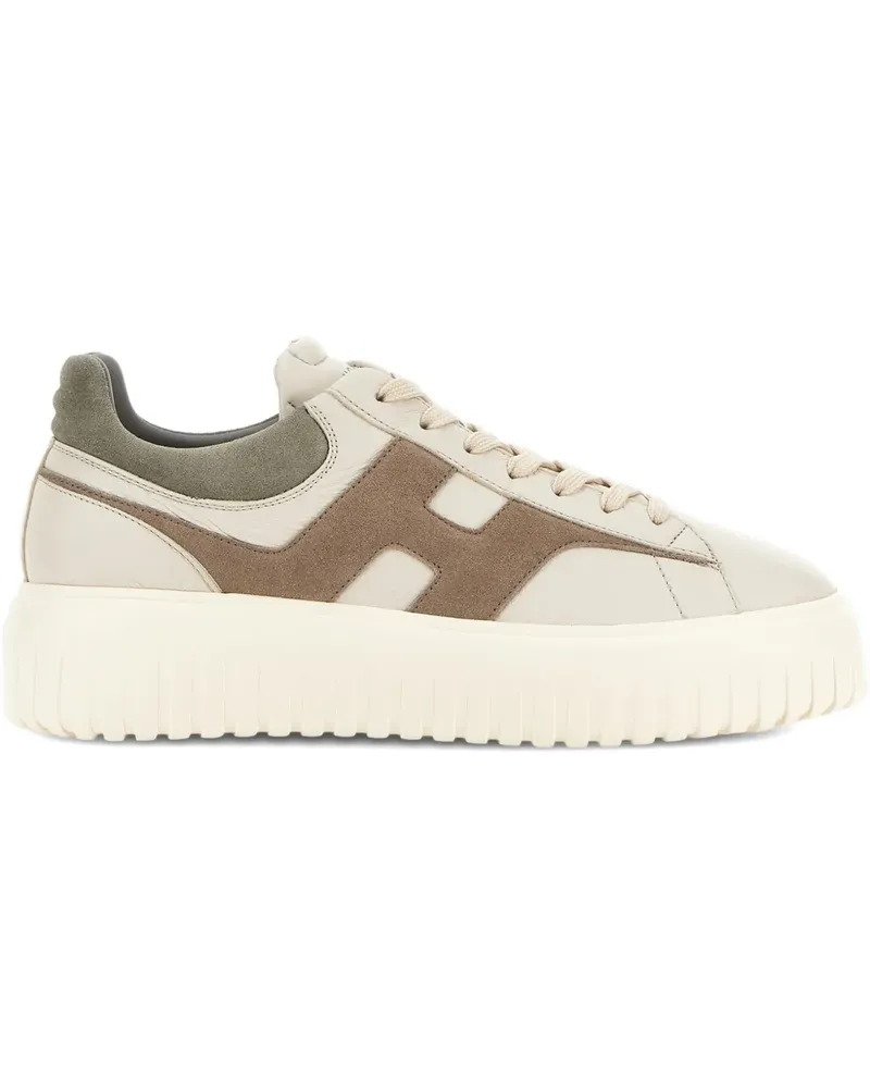 Hogan H-Stripes Sneakers mit Plateausohle - Nude Nude