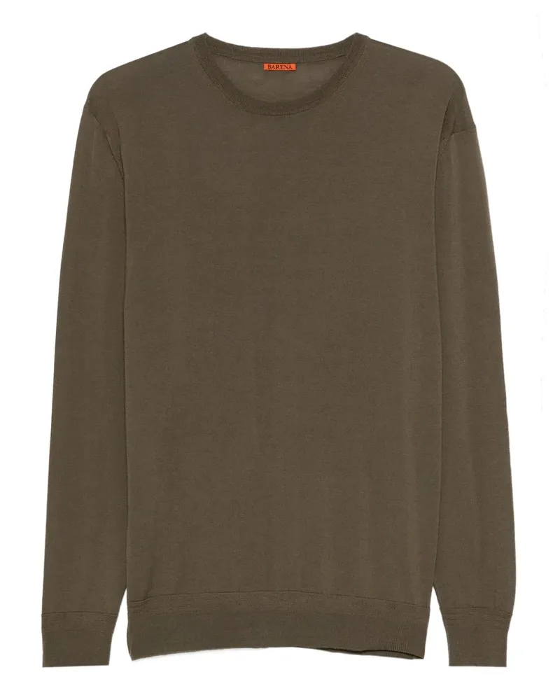 BARENA Pullover mit rundem Ausschnitt - Grün Grün