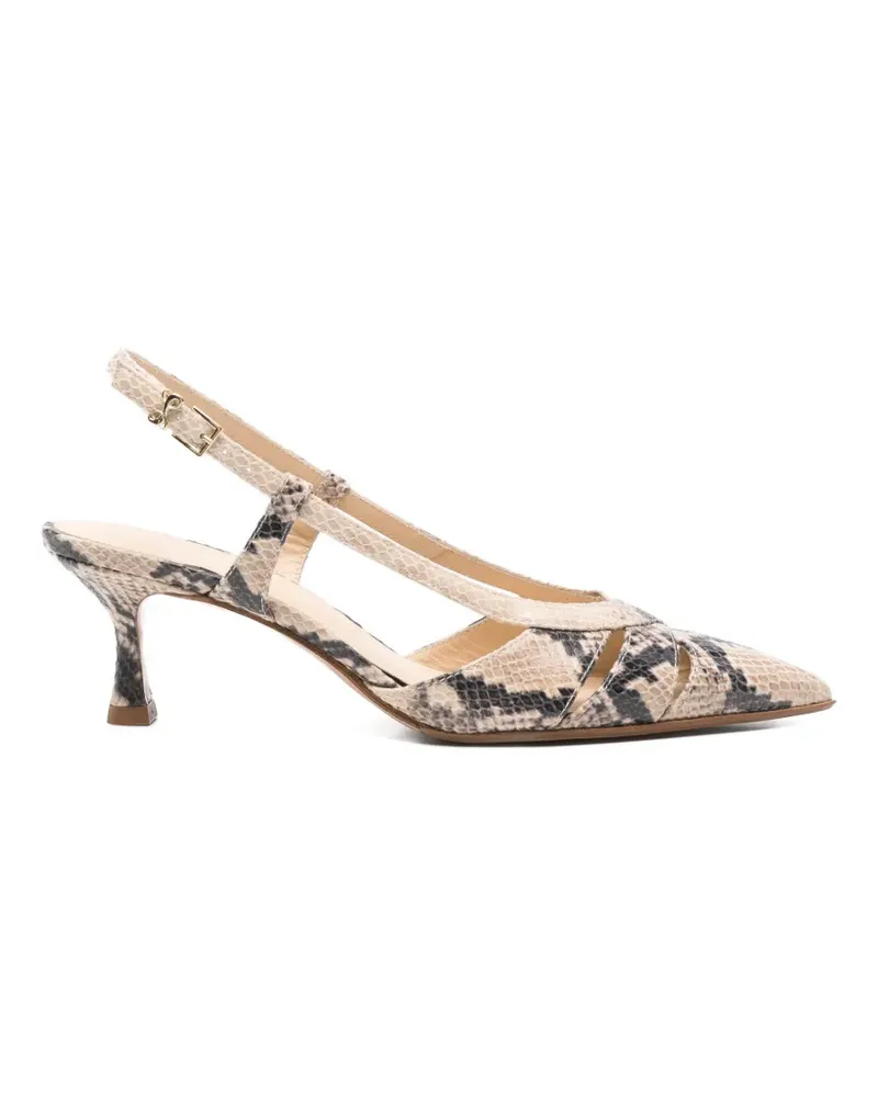 Sergio Levantesi Edda6 cut-out pumps - Nude Nude