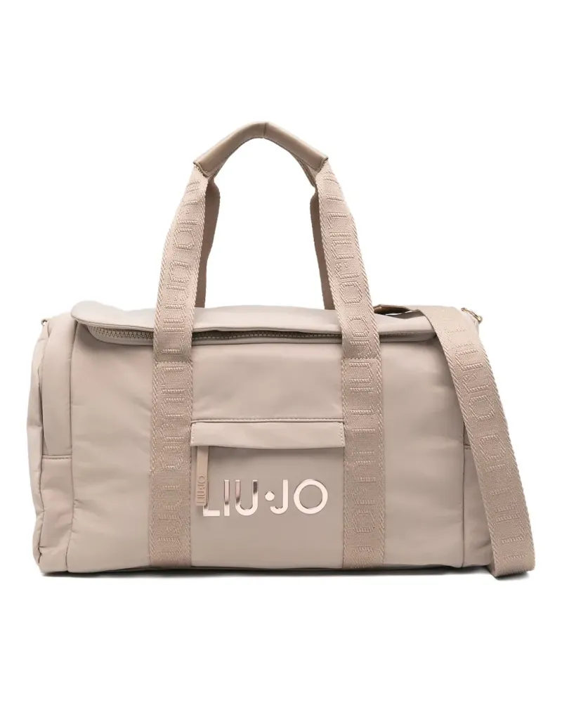 Liu Jo Reisetasche mit Logo-Schild - Nude Nude