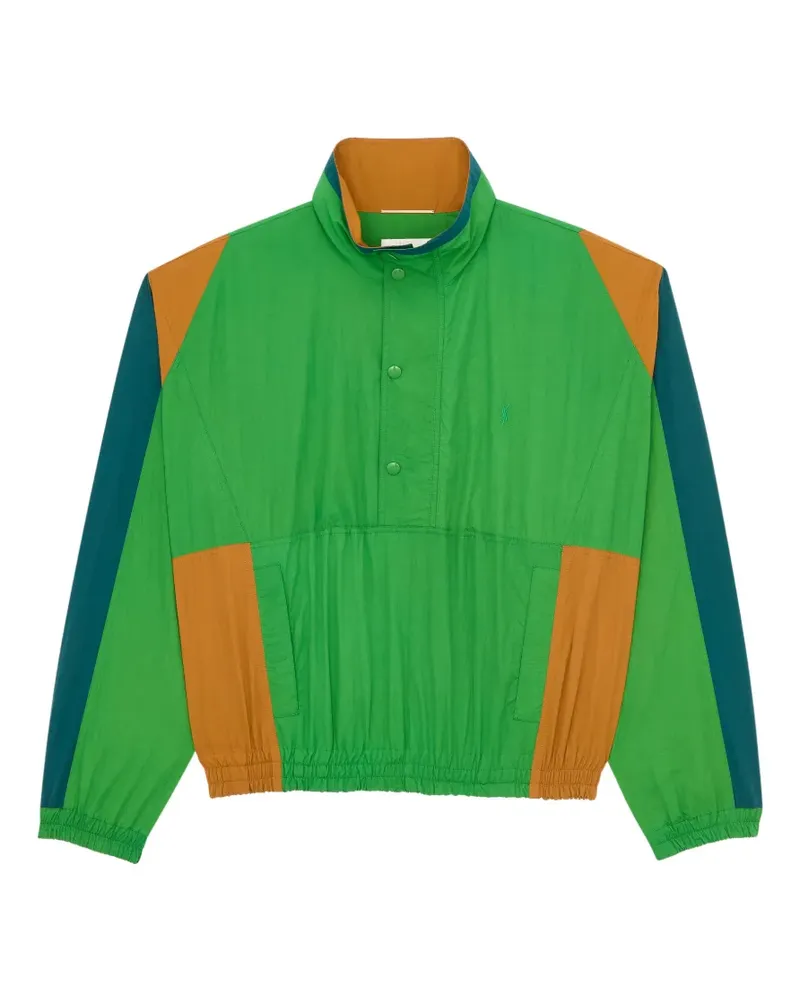 Saint Laurent button high-neck jacket - Grün Grün