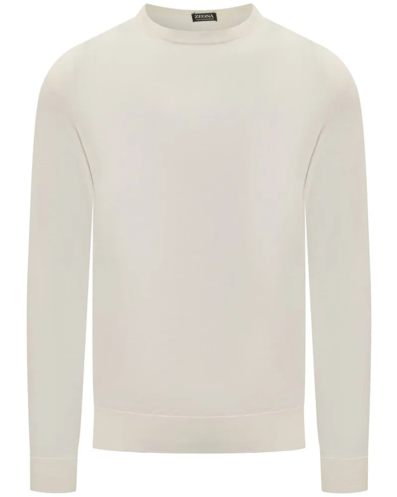Ermenegildo Zegna Klassischer Pullover - Weiß Weiß
