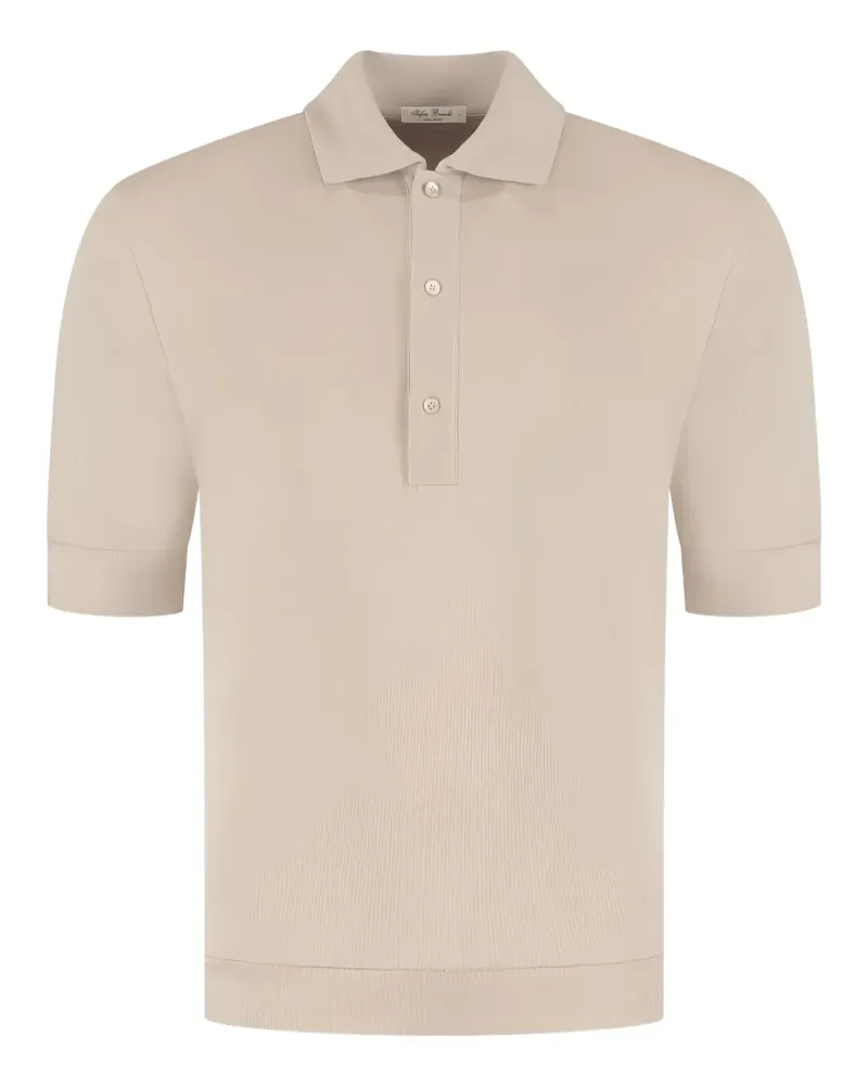 Stefan Brandt Poloshirt aus Pima-Baumwolle - Nude Nude