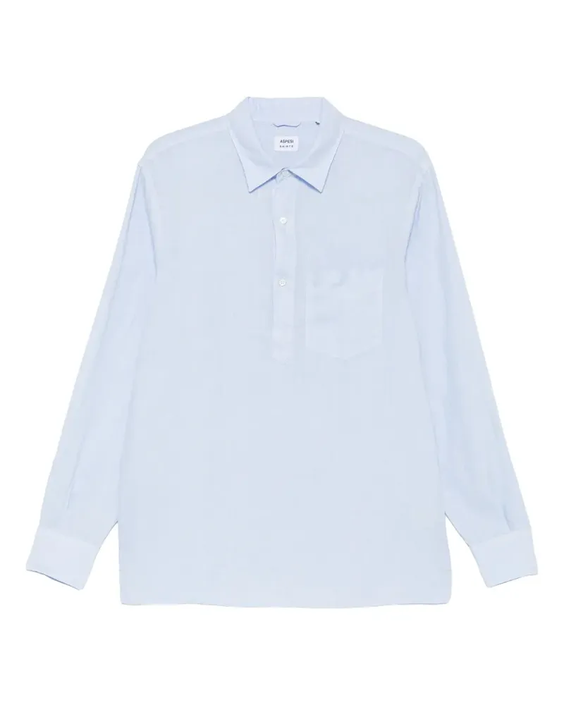 ASPESI half-button shirt - Blau Blau