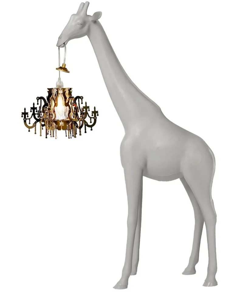 Qeeboo Giraffe in Love Lampe Weiß