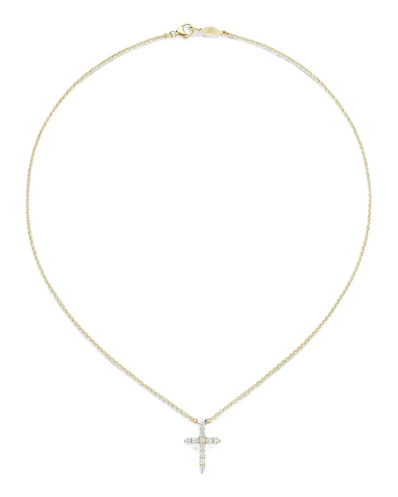 KWIAT diamond cross necklace - Gold Gold