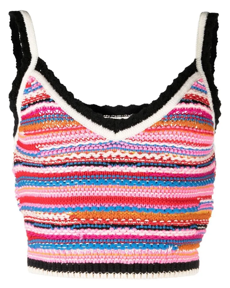Dsquared2 Gestreiftes Top - Rosa Rosa
