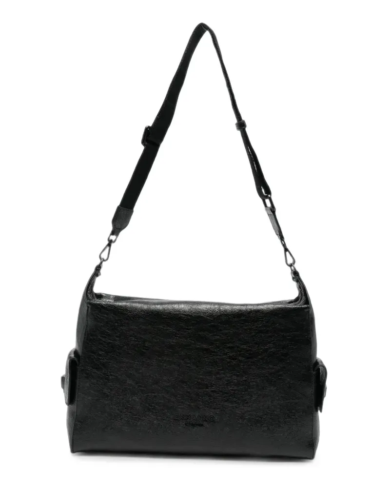 Ermanno Scervino crinkled-leather crossbody bag - Schwarz Schwarz