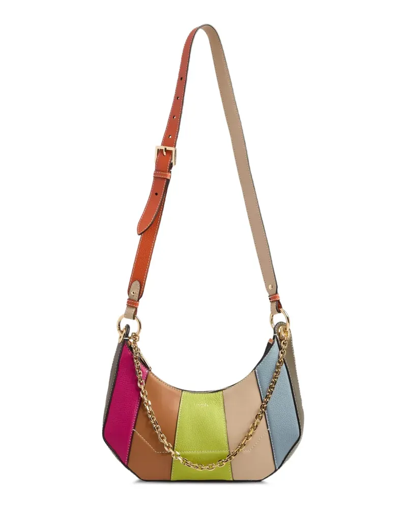 Lancel Croisette colour-block leather shoulder bag - Rosa Rosa