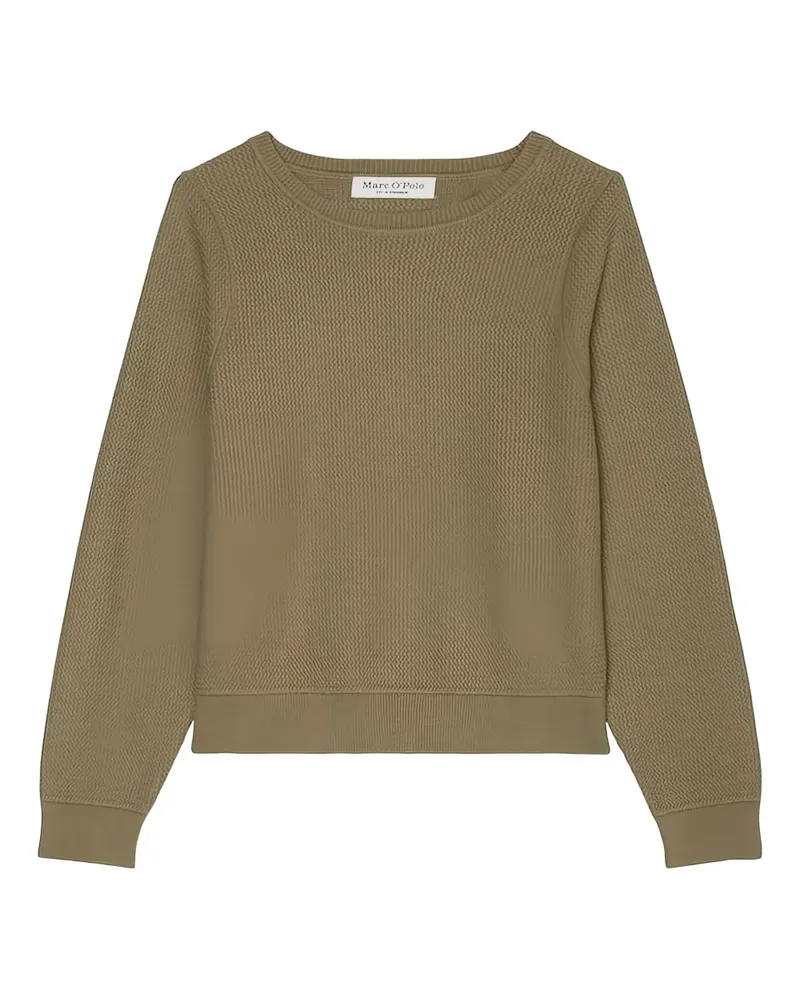 Marc O'Polo Pullover in Waffelstrick - Braun Braun
