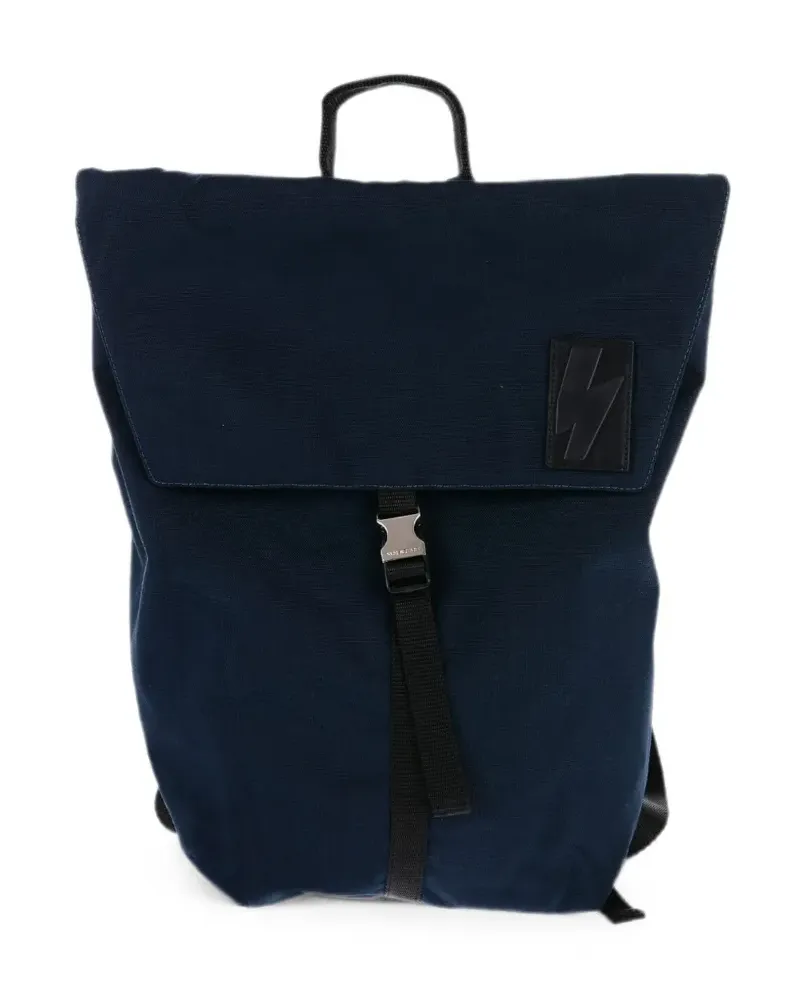 Neil Barrett City Flap backpack - Blau Blau