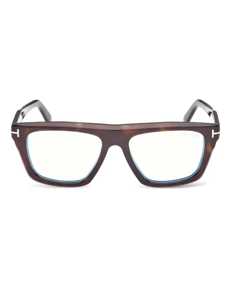Tom Ford Brille mit eckigem Gestell - Braun Braun
