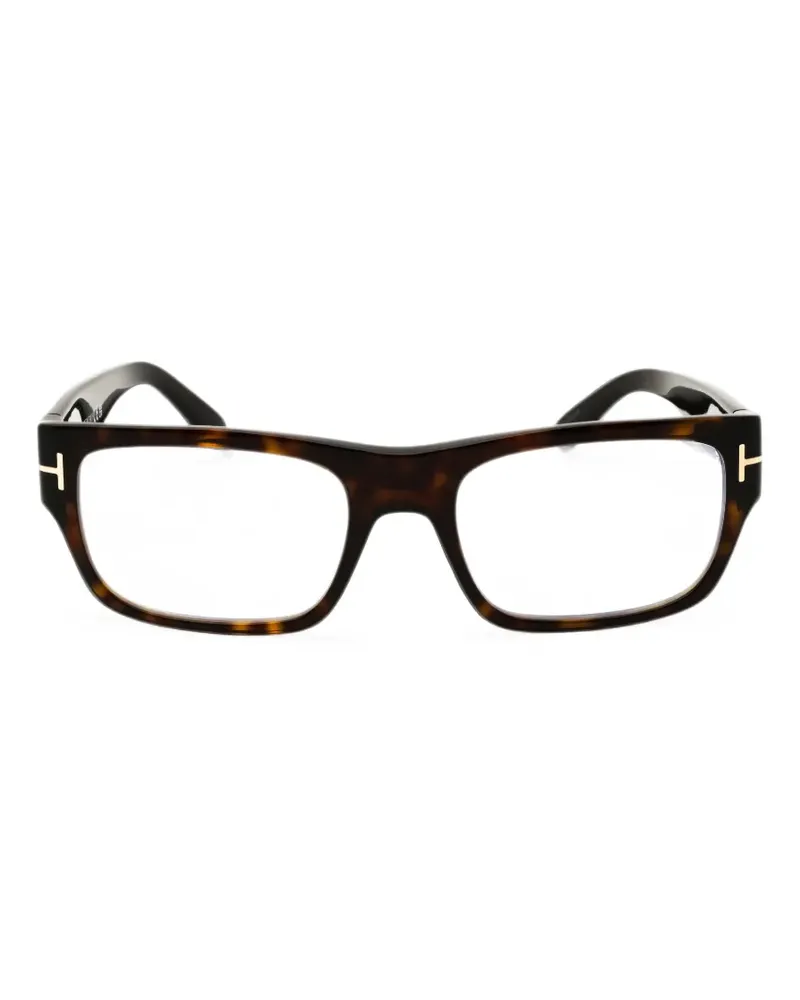 Tom Ford Brille mit eckigem Gestell - Braun Braun