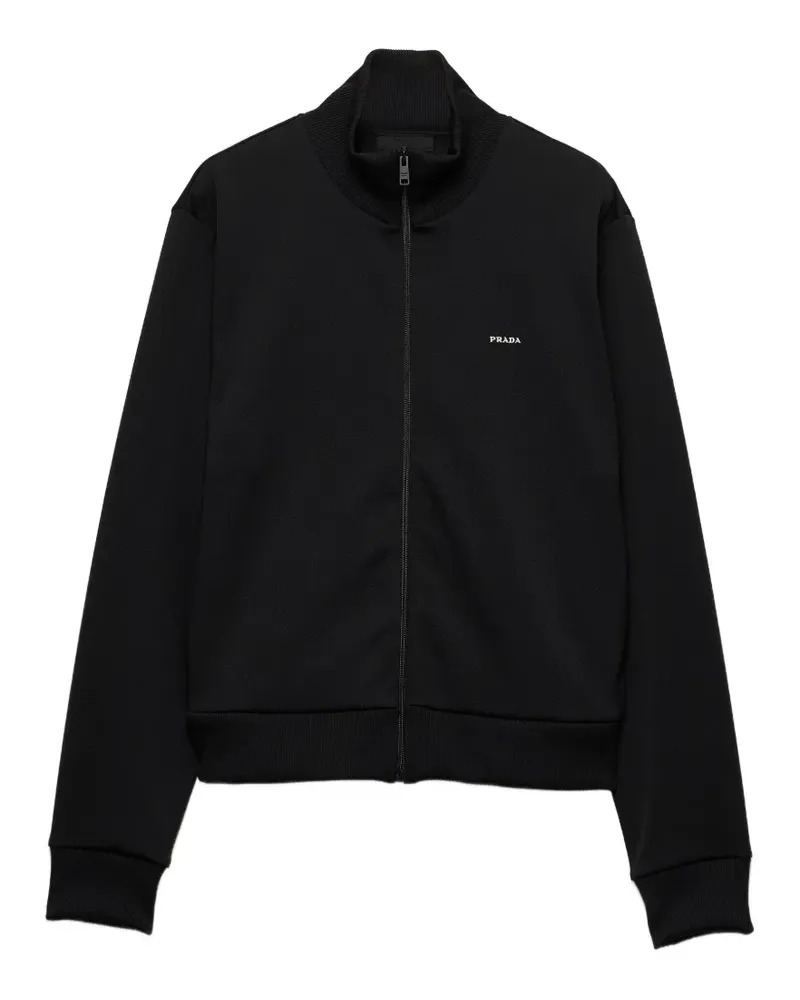 Prada technical jersey blouson jacket - Schwarz Schwarz