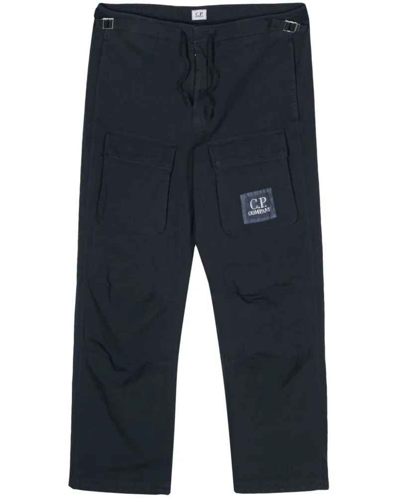 C.P. Company Cargohose mit Logo-Applikation - Blau Blau