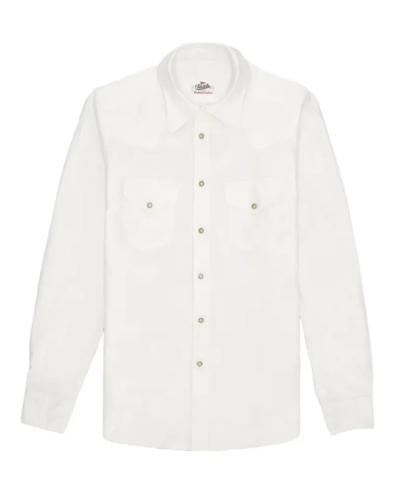Fortela Tex Western Hemd mit Klappentasche - Weiß Weiß