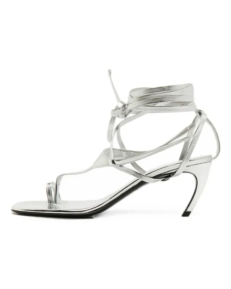 ATTICO Sandalen mit Riemen - Silber Silber