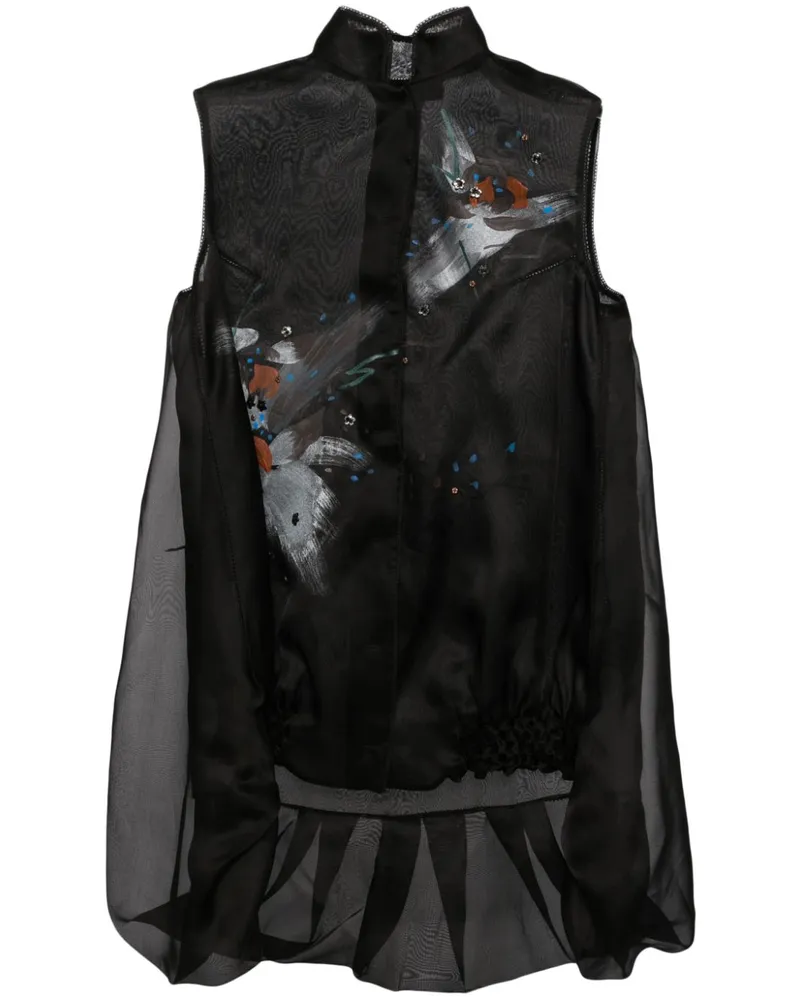 SHIATZY CHEN Libre Collection Weste mit Stehkragen - Schwarz Schwarz
